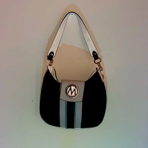 Black and White Mia K Collection shoulder bag